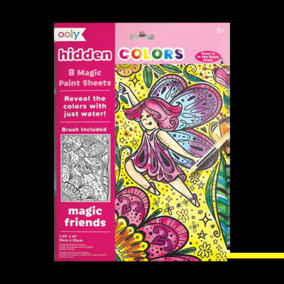 Kolli: 6 Hidden Colors Magic Paint Sheets (9 PC Set) - Magic Friends