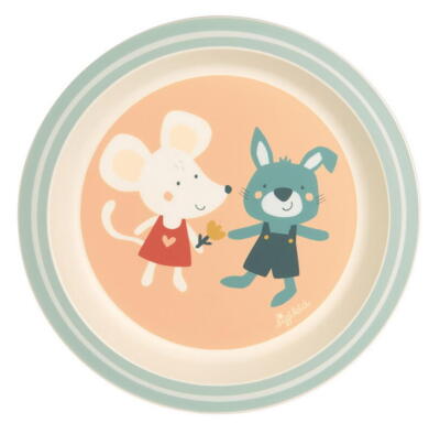 Kolli: 6 Plate mouse and rabbit Yellow