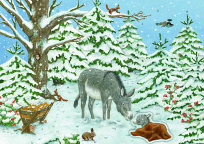 Kolli: 3 Little Donkey in the Winter Forest