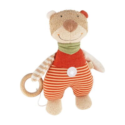 Musical bear brown stripes Vanilla