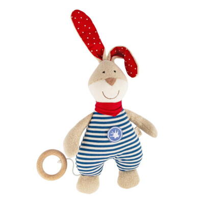 Musical rabbit blue stripes Classic