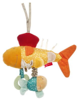 Activity hanging toy fish Yellow