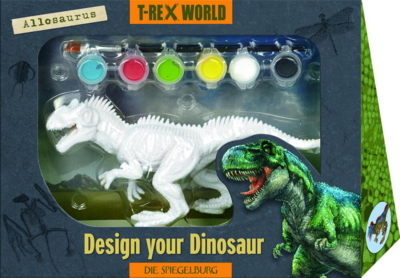 Kolli: 3 Paint-your-own dinosaur Allosaurus