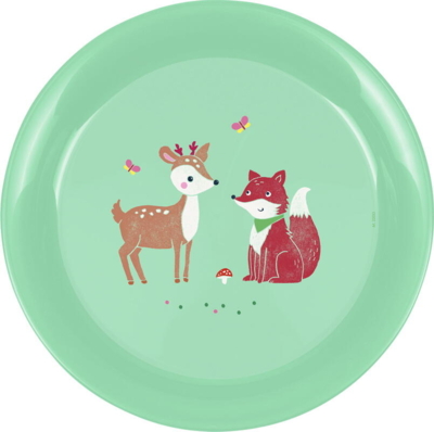 Plate fox&deer