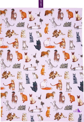 Tea towel cats