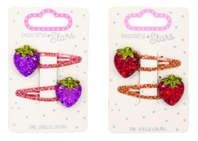 Kolli: 18 Hair clips strawberry