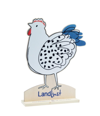 Chicken with logo