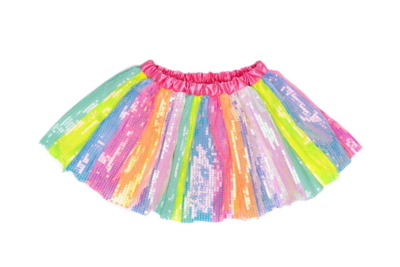 Stripy Sequins Skirt, SIZE US 4-6