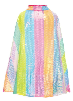 Stripy Sequins Cape, SIZE US 4-6