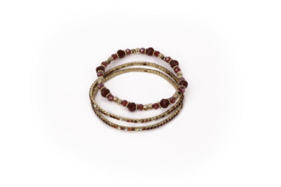 Kolli: 6 Boutique Ruby Red Bracelet Set 3 Pcs