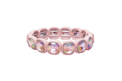 Kolli: 6 Boutique Chic Swiftie Pink Gem Bracelet