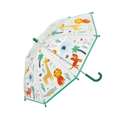 Kolli: 1 JUNGLE - Transparent umbrella 46 cm