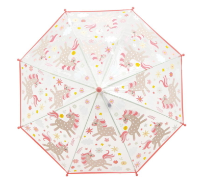 Kolli: 1 UNICORN - Transparent umbrella 46 cm