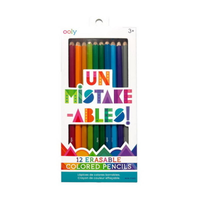 Kolli: 1 Un-Mistake-Ables! Erasable Colored Pencils - NEW DESIGN!