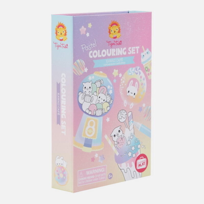 Kolli: 1 Pastel Colouring Set - Kawaii Cafe