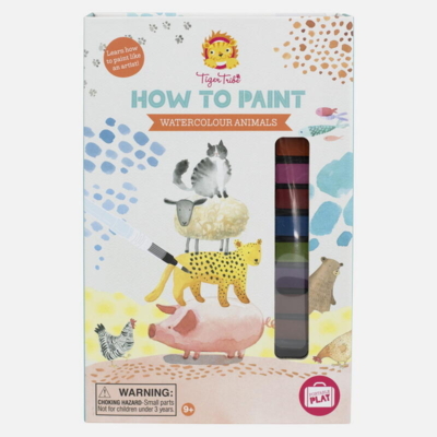 Kolli: 1 How to Paint - Watercolour Animals