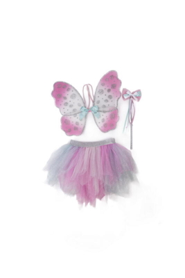 Kolli: 2 Think Mint Pink Skirt, Wings, & Wand, SIZE US 4-6