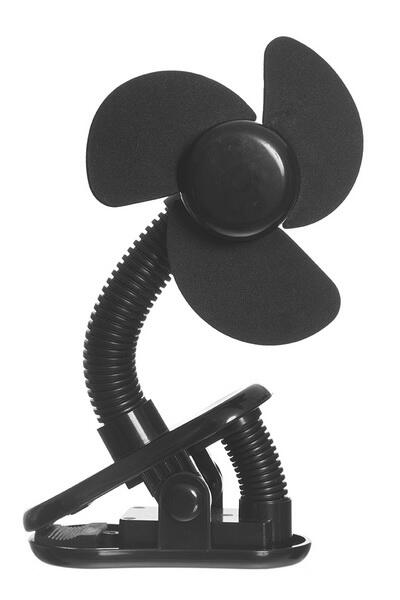 Kolli: 6 Barnvagnsfläkt, svart (23x11 cm)