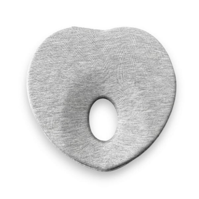 Kolli: 3 Babykudde Hjärta, grå (23x22cm)