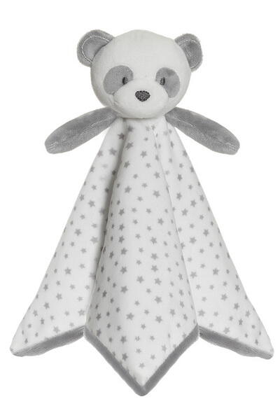 Kolli: 6 Panda! Panda! Snuttefilt, grå (30 cm)