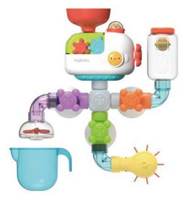 Kolli: 3 Tub Fun! Badlek, Flow & Fill, Ubåt, 20 delar (26 cm)