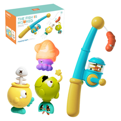 Kolli: 3 Tub Fun! Badlek, Fiskeset, 4 delar (23 cm)