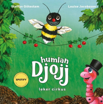 Kolli: 6 Djojj- Humlan Djojj leker cirkus, bok (22 cm)