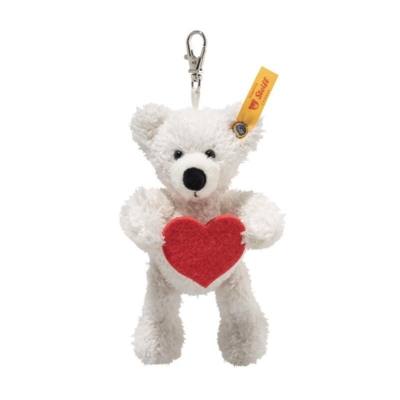 Kolli: 3 Pendant Lotte Teddy bear – Love, white 12 cm
