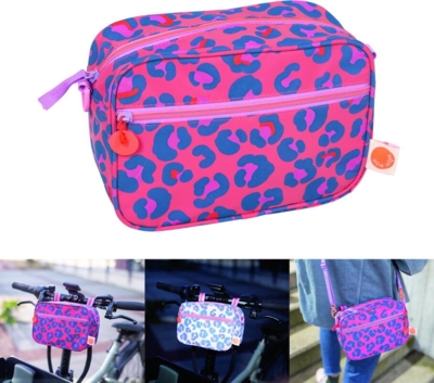 Kolli: 2 Handlebar bag coloured leo