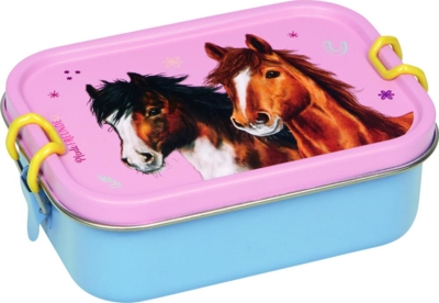 Kolli: 2 Metall lunch box Horse Friends
