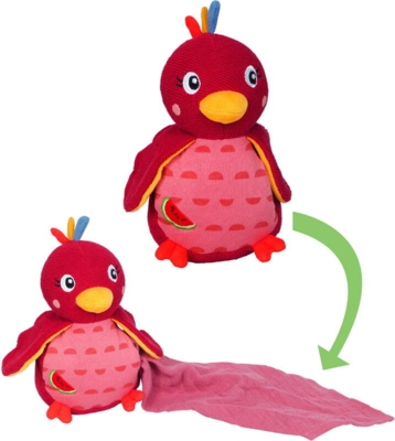 Kolli: 2 Soft toy with cuddle comforter bird