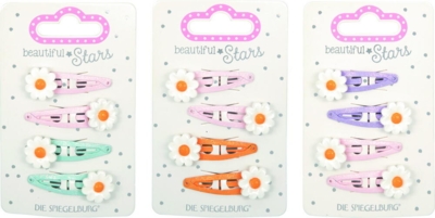 Kolli: 18 Hair clips Flowers No 4