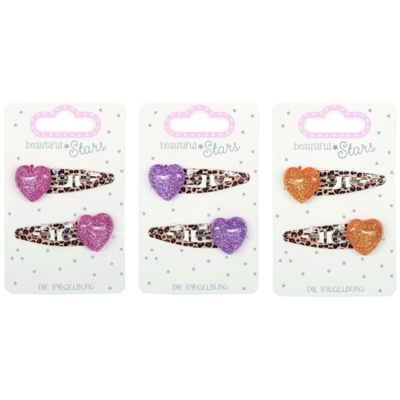 Kolli: 18 Hair clips heart