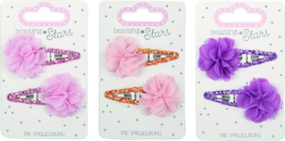 Kolli: 18 Hair clips tulle flower