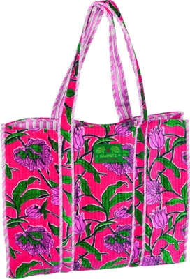 Kolli: 1 Velvet shopper pink flower