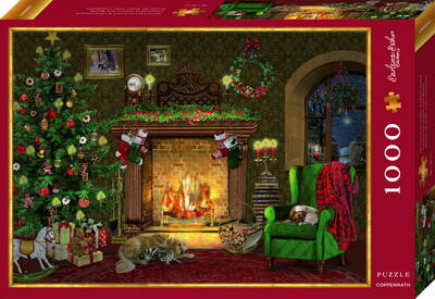Kolli: 1 Puzzle At the Fireplace (1000pcs)