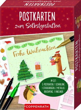 Kolli: 4 Postcards to design yourself Creative Christmas