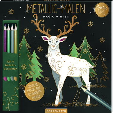 Kolli: 5 Metallic colouring Magic Winter Creative Time