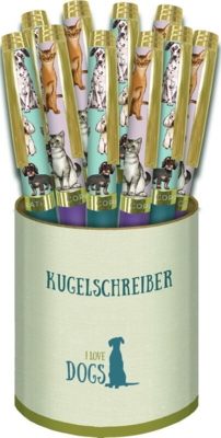 Kolli: 10 Ball pen (10 pcs asstd) I love cats & dogs