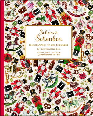 Kolli: 1 Wrapping paper book Festive Christmas