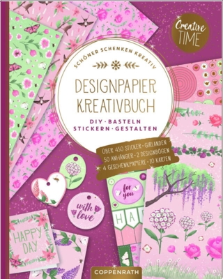 Kolli: 3 Design paper creativity book - garden glory