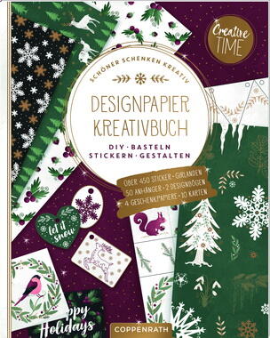 Kolli: 3 Design paper creativity book - magic winter