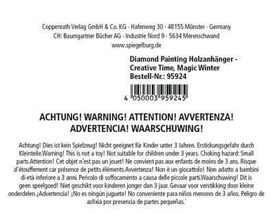 Kolli: 10 Diamond painting wooden pendant Magic Winter Creative Time