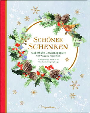 Kolli: 1 Wrapping paper book Magical Winter Forest M. Bastin