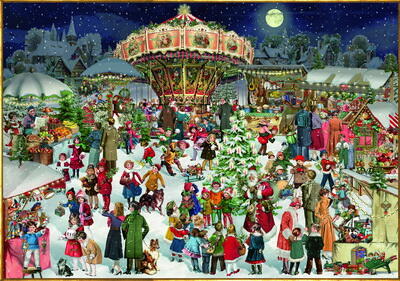 Kolli: 1 Puzzle Nostalig Christmas market (1000pcs)
