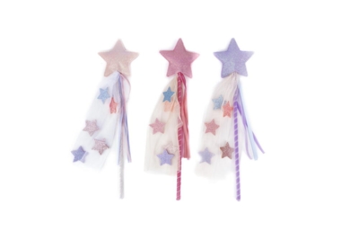 Kolli: 6 Wish Upon a Star Wand, 3 styles assorted