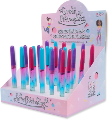 Kolli: 24 Glitter Wand Pens (24 pcs, 3 colors assorted)