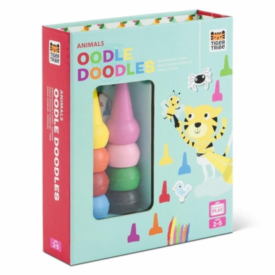 Kolli: 2 Oodle Doodle Crayon Set - Animals