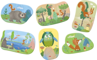 Kolli: 4 6 Little Hand Puzzles – Forest Animals