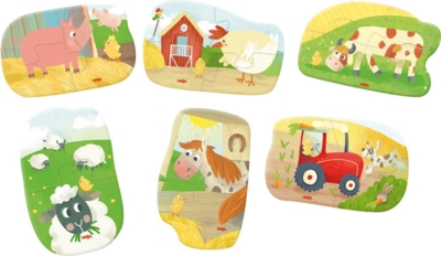 Kolli: 4 6 Little Hand Puzzles – Farm